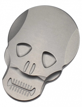 MaxKnives MKSMC Pince à billet Skull titane naturel