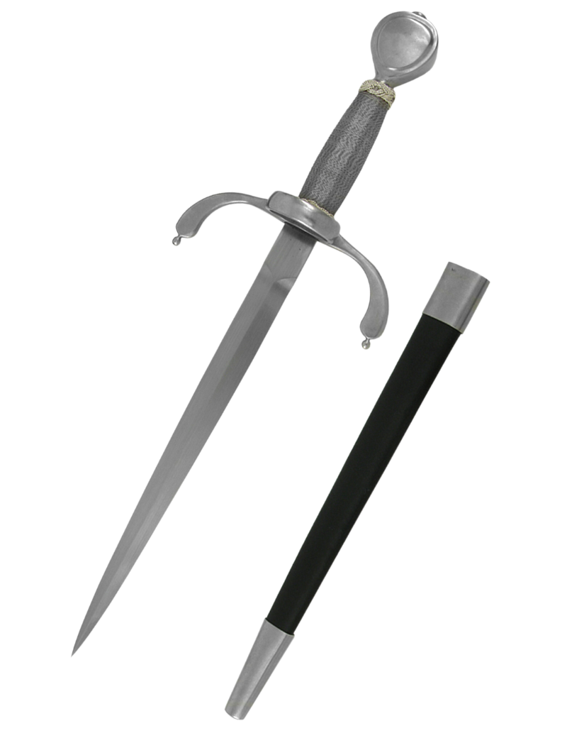 Gustave II Main Gauche – Renaissance Dagger for Left-Handed with Leath