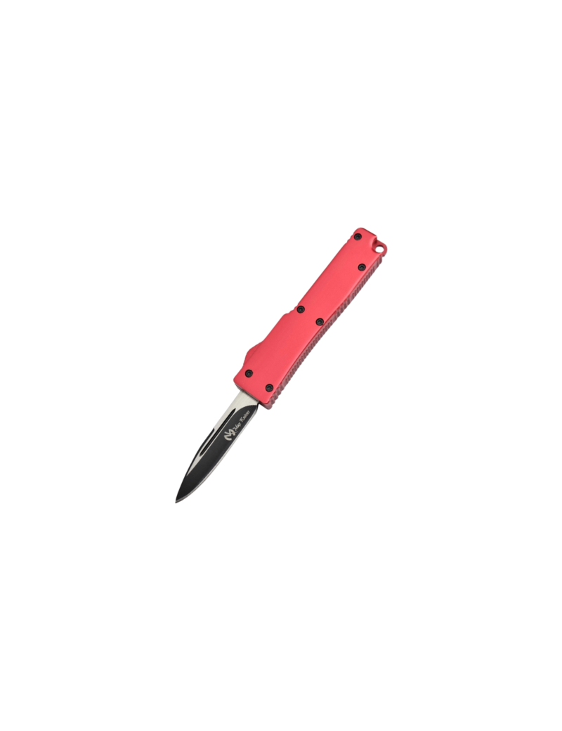 MKO30 Petit couteau OTF automatique aluminium anodisé rouge