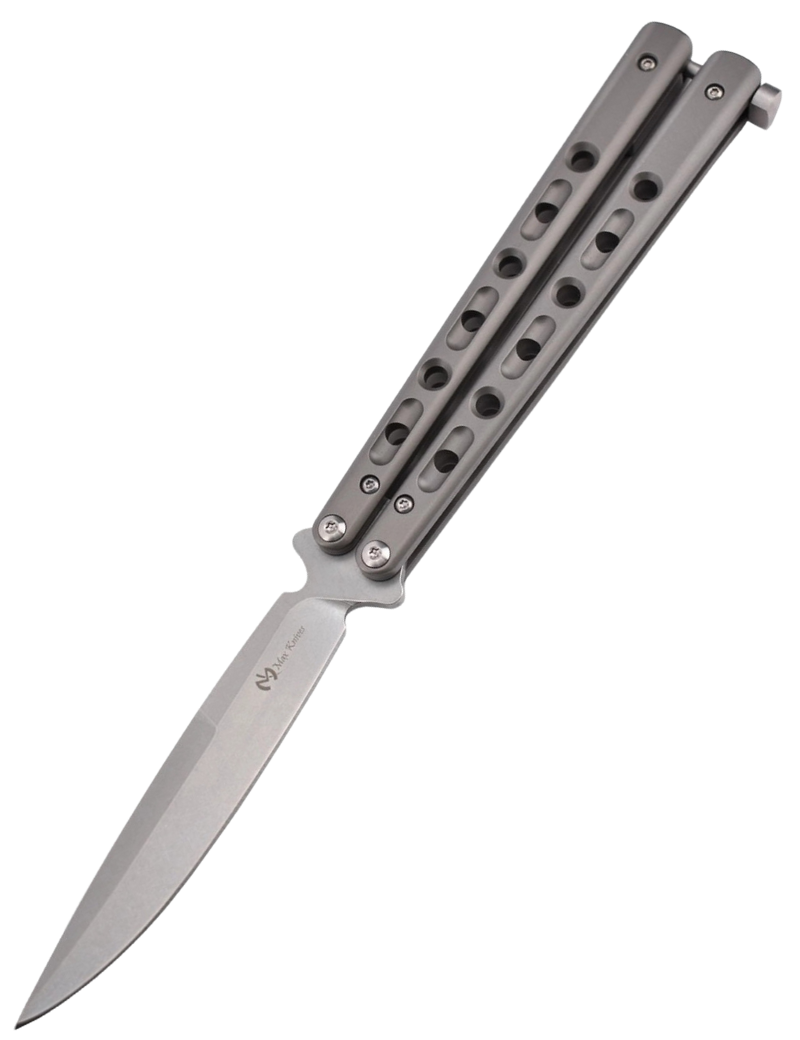 Maxknives P40S Couteau papillon manche titane