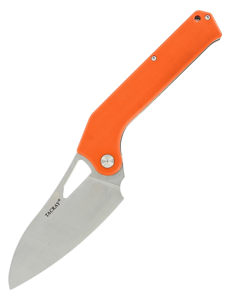 TACRAY - TR-FKK01 - Folding kitchen knife VG10 blade G10 handle orange