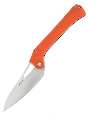 TACRAY - TR-FKK03 - Couteau de cuisine pliant lame VG10 manche G10 orange