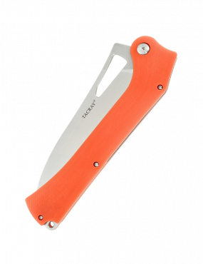 TACRAY - TR-FKK03 - Folding kitchen knife VG10 blade G10 handle orange