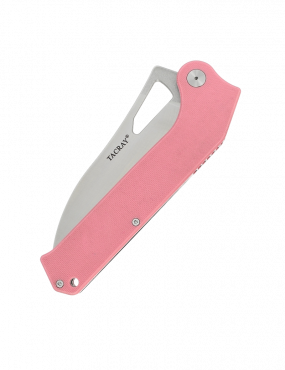 TACRAY - TR-FKK01 - Folding kitchen knife VG10 blade G10 handle PINK