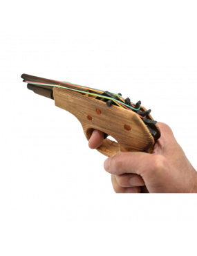 Rubber Band Shooter 3704-RW2 - Pistolet à élastiques en bois