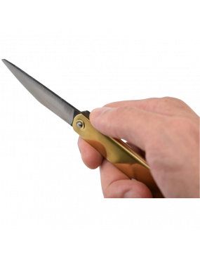 Higonokami Kiridashi - Japanese Knife SBSK5, 170mm, Brass Handle